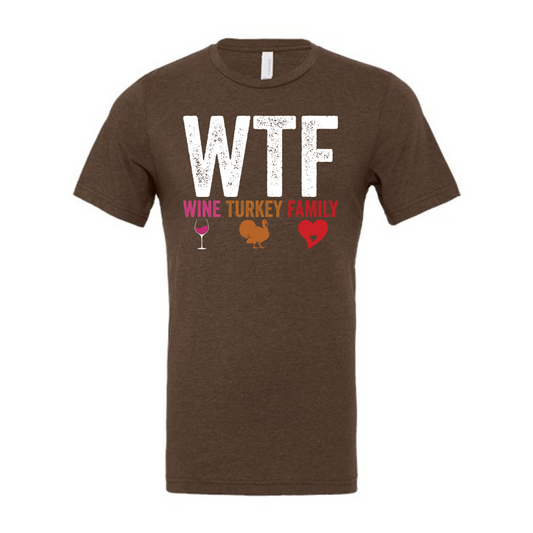 Wine Turkey Family Tee